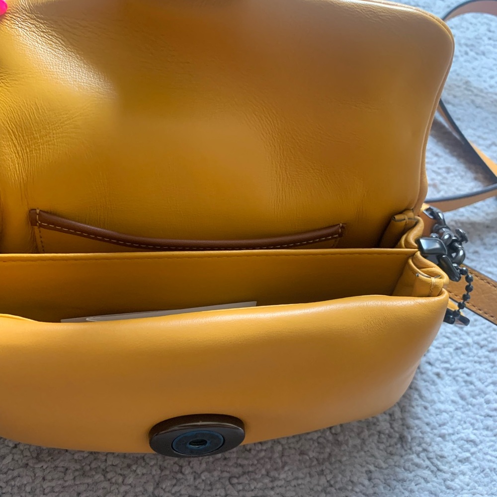 Coach Yellow Leather Crossbody Bag - Picture 3 of 5